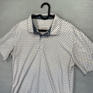 Swannies Men's M Golf Shirt Medallion AOP Tanner Polo Performance Rose Hill Golf